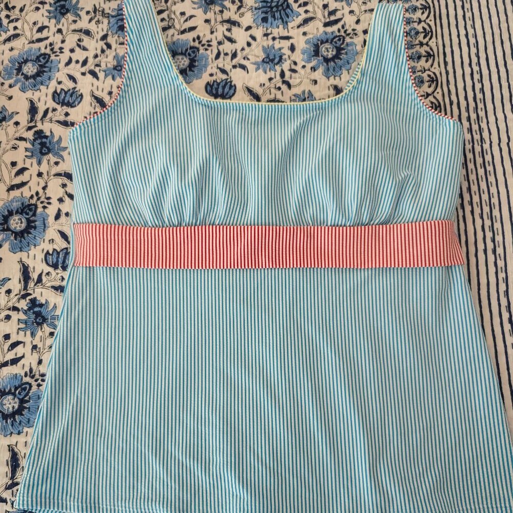 NWOT Lands’ End Two Piece Suit Tankini and Skirt Swim, size 16DDD